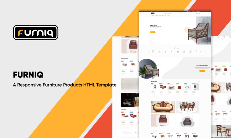 FURNIQ - A Responsive Furniture Products HTML Template